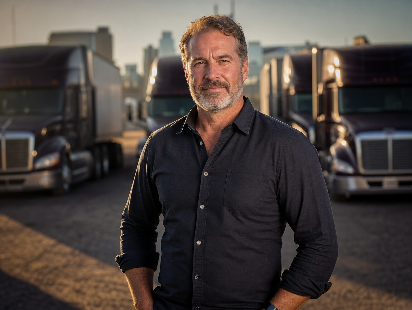 Small fleet owner with multiple trucks